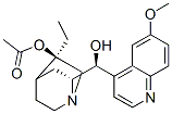 [(5R,7R)-5-ethyl-7-[(S)-hydroxy-(6-methoxyquinolin-4-yl)methyl]-1-azab icyclo[2.2.2]oct-5-yl] acetate 结构式