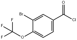 2-Bromo-4-(chlorocarbonyl)-alpha,alpha,alpha-trifluoroanisole Struktur