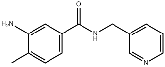 3-氨基-4-甲基-N-(3-吡啶基甲基)苯甲酰胺 结构式