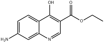 ETHYL 7-AMINO-4-HYDROXYQUINOLINE-3-CARBOXYLATE Struktur
