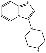 IMidazo[1,2-a]pyridine, 3-(1-piperazinyl)- Structure