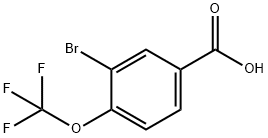 3-溴-4-三氟甲氧基苯甲酸, 85373-96-2, 结构式