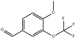 4-メトキシ-3-(トリフルオロメトキシ)ベンズアルデヒド 化学構造式