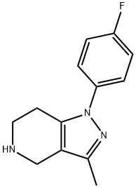 1-(4-Fluoro-phenyl)-3-Methyl-4,5,6,7-tetrahydro-1H-pyrazolo[4,3-c]pyridine Structure