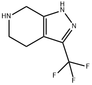 3-(三氟甲基)-4,5,6,7-四氢-1H-吡唑并[3,4-C]吡啶, 853784-21-1, 结构式