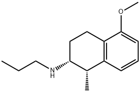 (1S)-N-プロピル-1α-メチル-5-メトキシテトラリン-2α-アミン 化学構造式