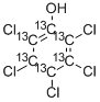 ペンタクロロフェノール-13C6標準品 化学構造式