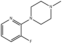 1-(3-フルオロピリジン-2-イル)-4-メチルピペラジン 化学構造式