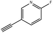 5-エチニル-2-フルオロピリジン 化学構造式