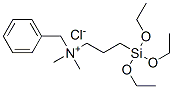 N,N-ジメチル-N-(3-トリエトキシシリルプロピル)ベンゼンメタンアミニウム・クロリド 化学構造式