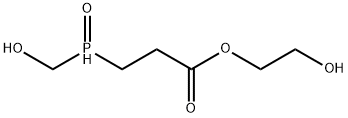2-hydroxyethyl 3-(hydroxymethylphosphinoyl)propionate Struktur