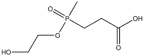 3-[(2-hydroxyethoxy)methylphosphinoyl]propionic acid Struktur