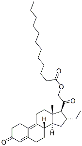 85391-73-7 16alpha-ethyl-21-hydroxy-19-norpregna-4,9-diene-3,20-dione laurate