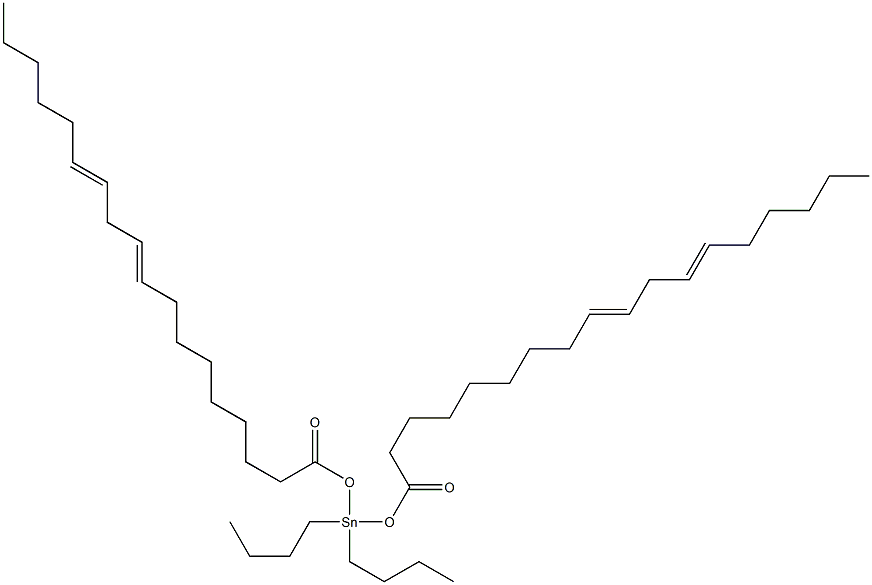 dibutylbis(octadeca-9(Z),12(Z)-dienoyloxy)stannane Struktur