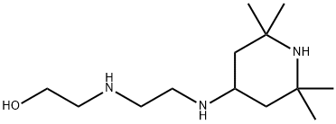 2-[[2-[(2,2,6,6-テトラメチル-4-ピペリジニル)アミノ]エチル]アミノ]エタノール 化学構造式