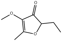 2-ethyl-4-methoxy-5-methylfuran-3(2H)-one Struktur