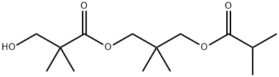 2,2-dimethyl-3-(2-methyl-1-oxopropoxy)propyl 3-hydroxypivalate Structure