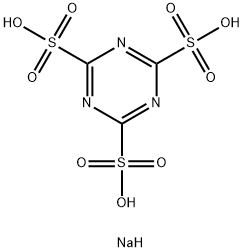 trisodium 1,3,5-triazine-2,4,6-trisulphonate 结构式