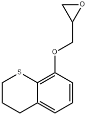 3,4-dihydro-8-(oxiranylmethoxy)-2H-1-benzothiopyran Structure