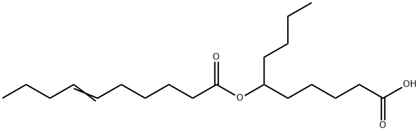 1-butyl-5-carboxypentyl 6-decenoate Structure