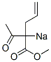 methyl 2-acetylpent-4-enoate, sodium salt 结构式