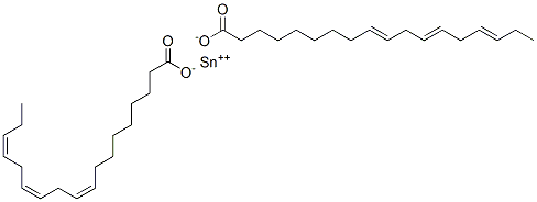 ビス[(9Z,12Z,15Z)-9,12,15-オクタデカトリエン酸]すず(II) 化学構造式