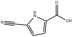 5-氰基-1H-2-吡咯甲酸 结构式