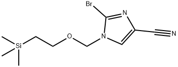 1-((2-(Trimethylsilyl)Ethoxy)Methyl)-2-Bromo-1H-Imidazole-4-Carbonitrile Structure