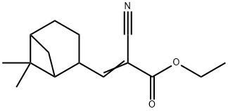 ethyl 2-cyano-3-(6,6-dimethylbicyclo[3.1.1]hept-2-yl)acrylate Struktur
