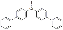 ビス([1,1'-ビフェニル]-4-イル)クロム(III)ヨージド 化学構造式