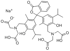 百里酚酞氨羧络合钠盐,85409-48-9,结构式