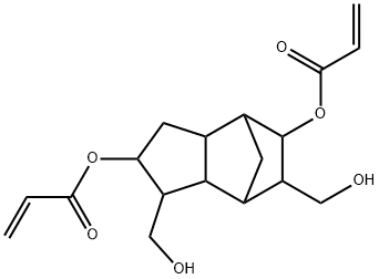 octahydro-1,6-bis(hydroxymethyl)-4,7-methano-1H-indene-2,5-diyl diacrylate 结构式