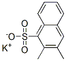 potassium dimethylnaphthalenesulphonate  化学構造式