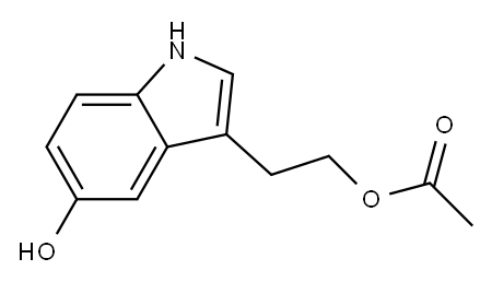 O-acetyl-5-hydroxytryptophol Structure