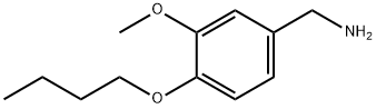 (4-ブトキシ-3-メトキシベンジル)アミン 化学構造式