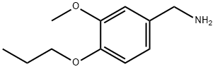 (3-メトキシ-4-プロポキシベンジル)アミン 化学構造式