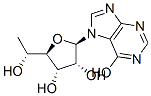 7-(6-deoxy-beta-D-allofuranosyl)hypoxanthine Structure
