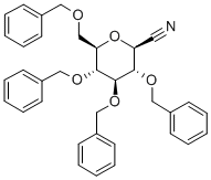 2,3,4,6-TETRA-O-BENZYL-BETA-D-GLUCOPYRANOSYL CYANIDE 结构式