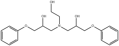 1,1'-[(2-hydroxyethyl)imino]bis(3-phenoxypropan-2-ol) Struktur