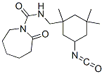 hexahydro-N-[(5-isocyanato-1,3,3-trimethylcyclohexyl)methyl]-2-oxo-1H-azepine-1-carboxamide 结构式
