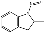 rac-(2R*)-2,3-ジヒドロ-2-メチル-1-ニトロソ-1H-インドール 化学構造式