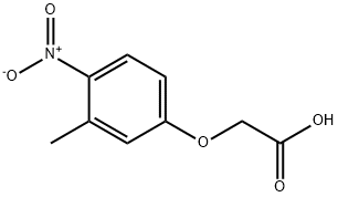 2-(3-甲基-4-硝基-苯氧基)乙酸, 85444-81-1, 结构式