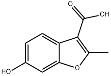 6-羟基-2-甲基苯并呋喃-3-羧酸 结构式