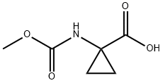 Cyclopropanecarboxylic acid, 1-[[(Methoxy)carbonyl]aMino]- Structure
