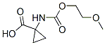 Cyclopropanecarboxylic acid, 1-[[(2-methoxyethoxy)carbonyl]amino]- (9CI) 结构式