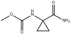 Carbamic acid, [1-(aminocarbonyl)cyclopropyl]-, methyl ester (9CI) 结构式
