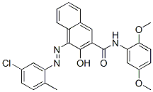 4-[(5-chloro-2-methylphenyl)azo]-N-(2,5-dimethoxyphenyl)-3-hydroxynaphthalene-2-carboxamide Structure