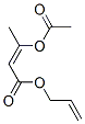 3-(アセチルオキシ)-2-ブテン酸2-プロペニル 化学構造式