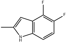 4,5-ジフルオロ-2-メチルインドール 化学構造式