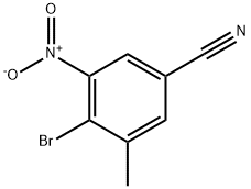4-BROMO-3-METHYL-5-NITROBENZONITRILE Structure